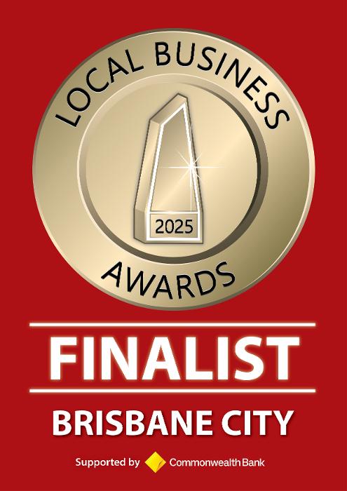 Brisbane City Local Business Awards Finalist 2025 logo